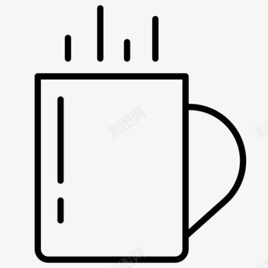 咖啡杯咖啡图标1轮廓图标