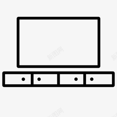 橱柜家具装饰1轮廓图标图标