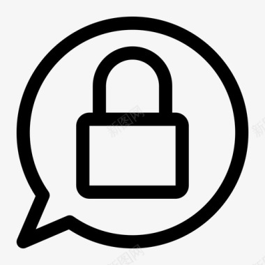 私有警报锁定图标图标