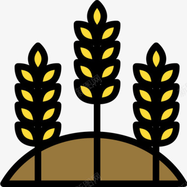 小麦农业园艺3魔法图标图标