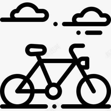 自行车荷兰31直线型图标图标