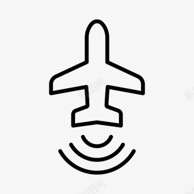 wifi飞机互联网图标图标