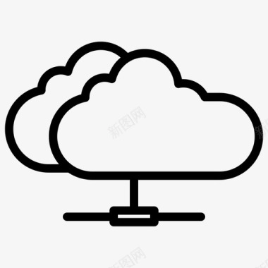 云计算机互联网图标图标
