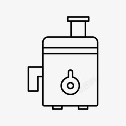 向量机榨汁机电动厨房机器图标高清图片