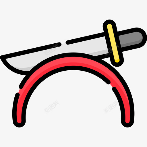 刀服装派对32线性颜色图标svg_新图网 https://ixintu.com 刀 服装派对32 线性颜色