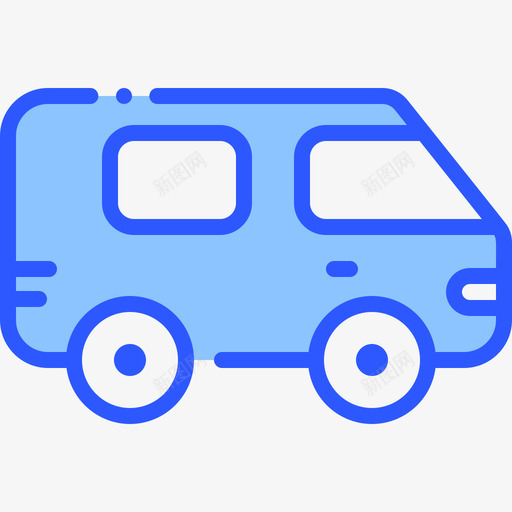 小型货车运输165蓝色图标svg_新图网 https://ixintu.com 小型 蓝色 货车 运输