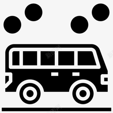 巴士洗车9加油图标图标