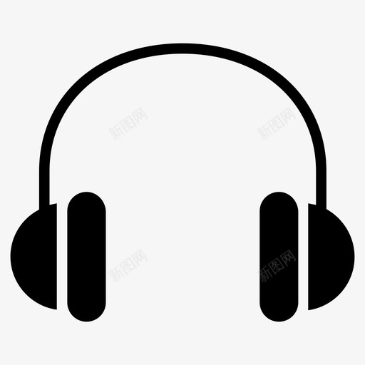 耳机音乐耳机线图标svg_新图网 https://ixintu.com 耳机 音乐