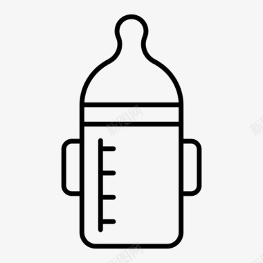 喂食器婴儿奶瓶儿童用品图标图标