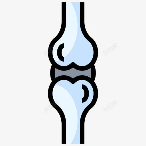 膝关节人体解剖学5线色图标svg_新图网 https://ixintu.com 人体解剖学5 线色 膝关节