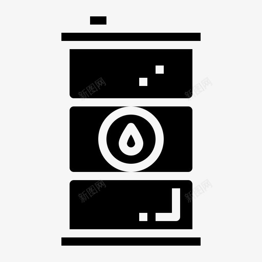 油桶燃料加油站图标svg_新图网 https://ixintu.com 加油站 固体 油桶 油罐 燃料