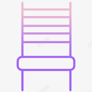 椅子家具装饰2轮廓坡度图标图标