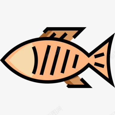 鱼杂59线形颜色图标图标