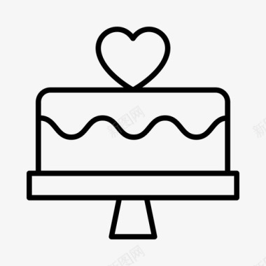 结婚蛋糕婚礼蛋糕庆祝图标图标