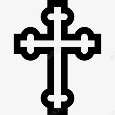 十字架宗教信仰25直系图标图标