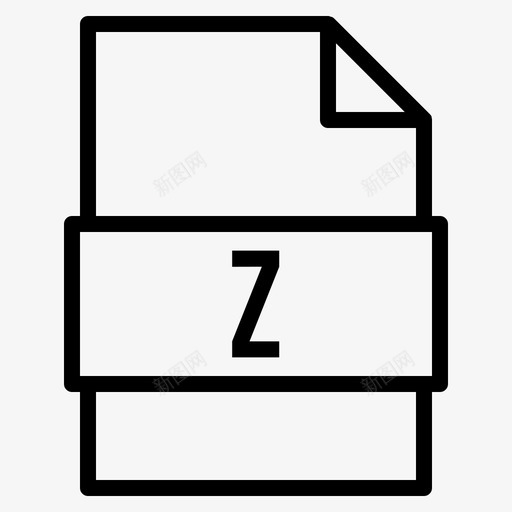 z文件文档扩展名图标svg_新图网 https://ixintu.com 1行 扩展名 文件 文档 格式 类型