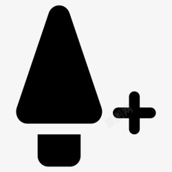 植物添加添加树生态森林图标高清图片