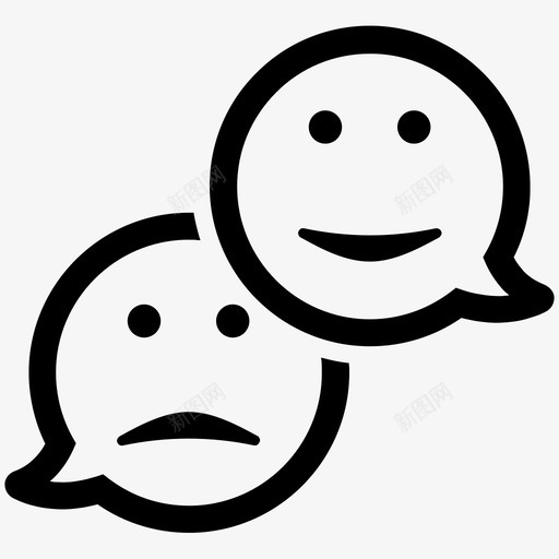 表情图标表情符号反馈svg_新图网 https://ixintu.com 反馈 图标 媒体 社交 符号 表情 评分 评论