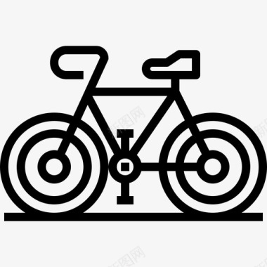 自行车运动元素图标图标