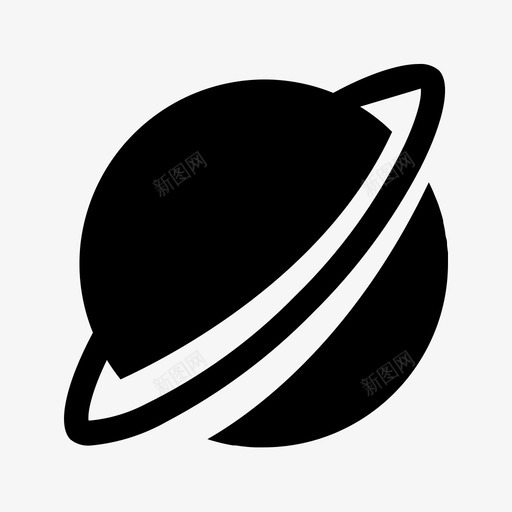 土星牛奶路天空图标svg_新图网 https://ixintu.com 土星 天空 太空 牛奶路
