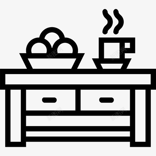 咖啡桌房子家庭图标svg_新图网 https://ixintu.com 住所 咖啡桌 家庭 房子 研究