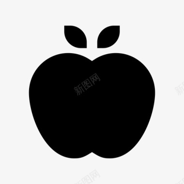 苹果新鲜水果图标图标