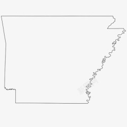 阿肯色阿肯色州大纲州图标高清图片