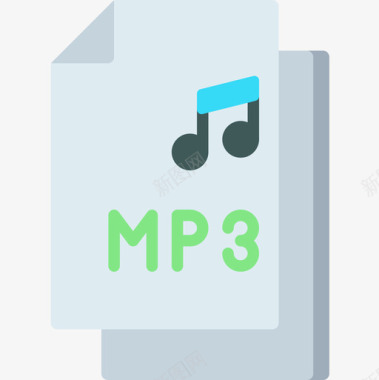 Mp3音频和视频16平板图标图标