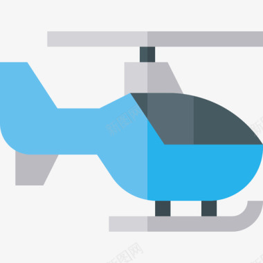直升机19号警用飞机图标图标