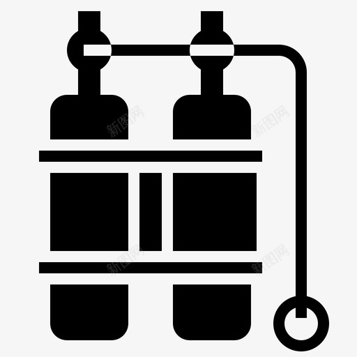 氧气潜水37充满图标svg_新图网 https://ixintu.com 充满 氧气 潜水37