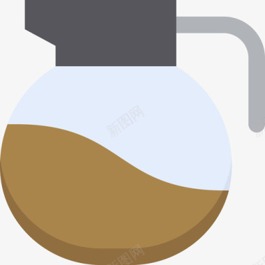 咖啡壶烹饪食物和饮料2平的图标图标