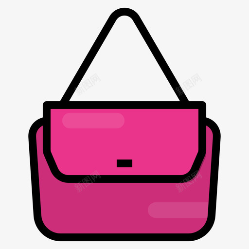 手提包包10线性颜色图标svg_新图网 https://ixintu.com 手提包 线性 颜色