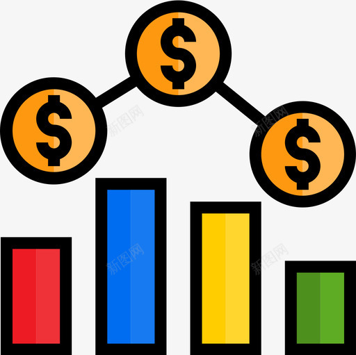 分析财务17线性颜色图标svg_新图网 https://ixintu.com 分析 线性 财务 颜色