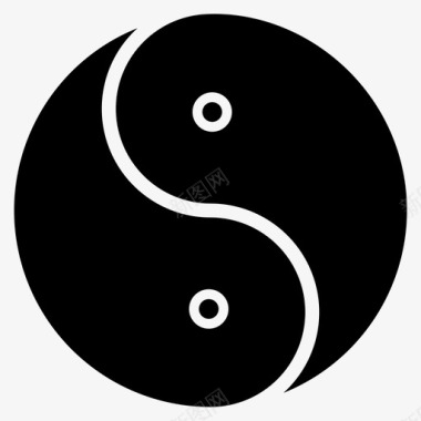 阴阳中国哲学图标图标