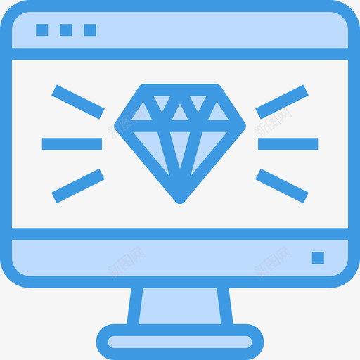 获奖网站和windows界面蓝色图标svg_新图网 https://ixintu.com windows 界面 网站 获奖 蓝色