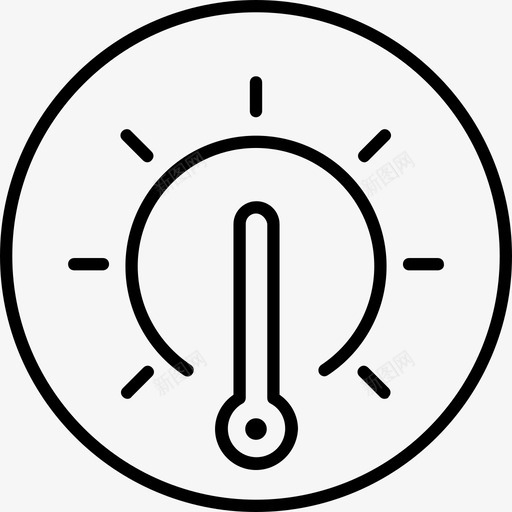恒温器摄氏度加热器图标svg_新图网 https://ixintu.com 加热器 恒温器 房屋 技术 摄氏度 智能 温度