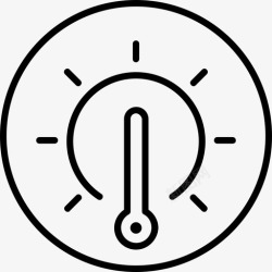 智能恒温极速加热恒温器摄氏度加热器图标高清图片