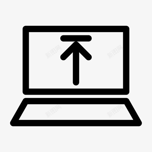笔记本电脑上传在线技术图标svg_新图网 https://ixintu.com 在线 技术 更新 用户界面2 笔记本电脑上传
