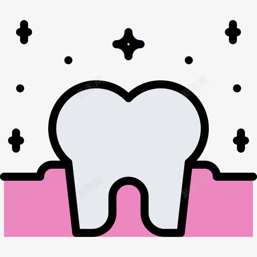 磨牙牙医56彩色图标svg_新图网 https://ixintu.com 彩色 牙医56 磨牙