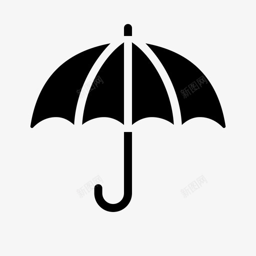 伞气候保护图标svg_新图网 https://ixintu.com 下雨 伞 保护 气候