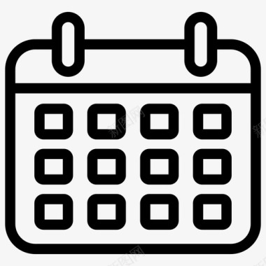活动日程表规划约会日历图标图标