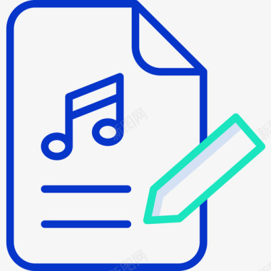 音乐文件音乐109轮廓颜色图标图标