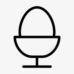 蛋杯煮熟煮蛋蛋杯图标高清图片