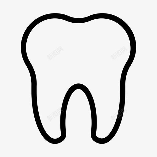 牙齿医疗保健口腔图标svg_新图网 https://ixintu.com 医疗保健 口腔 字形 牙线 牙齿