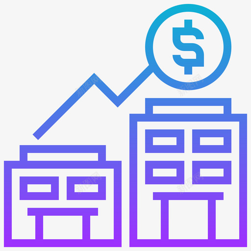 收购房地产209梯度图标svg_新图网 https://ixintu.com 房地产 收购 梯度