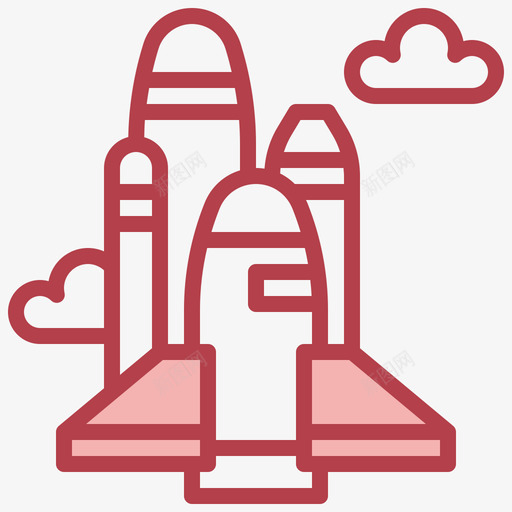 火箭太空151其他图标svg_新图网 https://ixintu.com 其他 太空 火箭