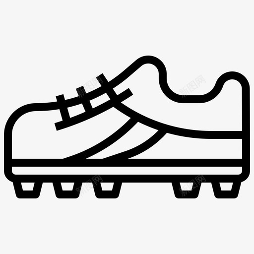 棒球鞋42直线型图标svg_新图网 https://ixintu.com 棒球鞋42 直线型