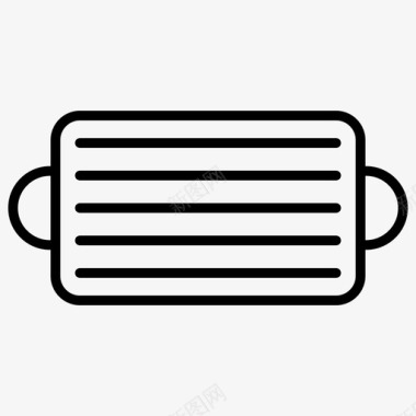 烤盘盘子食物图标图标