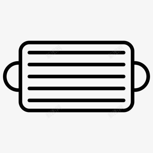 烤盘盘子食物图标svg_新图网 https://ixintu.com 厨房 烤盘 盘子 食物