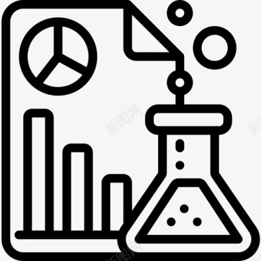 分析数据科学11线性图标图标